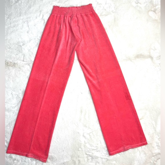 Juicy Couture Y2K Towel Terry Wide Leg Pants Size Small - Picture 2 of 11